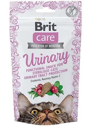 Ласощі brit care cat snack urinary для кішок з індичкою, журавлиною та розмарином 50 гр.