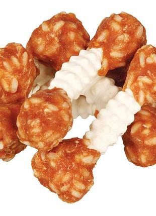 Гантели жевательные с курицей и рисом denta fun 6 шт.100 гр, трикси 31342
