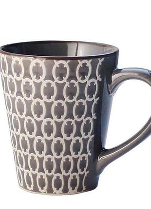 Чашка 330мл кераміка papercut grey тм losk