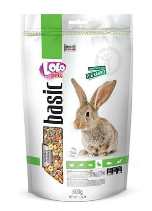 Lolopets корм для кролика 600 г doypack 70124