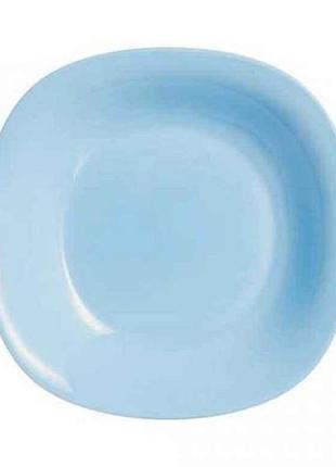 Тарілка глибока 210мм квадратна carine light blue (6шт в уп) p4250 тм luminarc