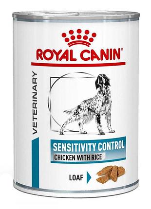 Royal canin sensitivity control (роял канин сенситвити контроль) chicken rice консервы для собак 420 г royal canin sensitivity
