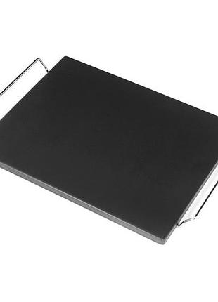 Камінь для піци прямокутний 38x30 см з підставкою grilli 300380 код: 012334
