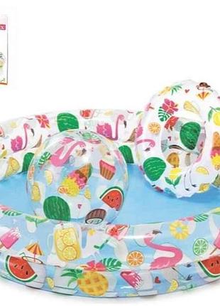 Бассейн надувной 122х25см 150л 59460 np тм intex