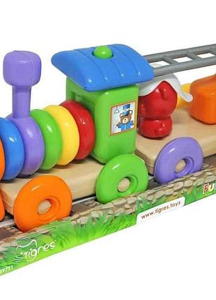 Розвивалка funny train 38*18*22см 23ел арт.39771 тм tigres