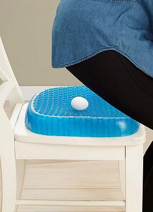 Ортопедическая гелевая подушка для разгрузки позвоночника egg sitter.