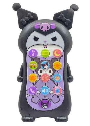 Телефон 7*3,5*16см черный арт.626-35 тм 7toys