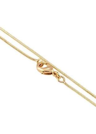 Цепочка металл позолота 18k плетение ювелирный шнур длина 61см х 1мм (161834) тм xuping