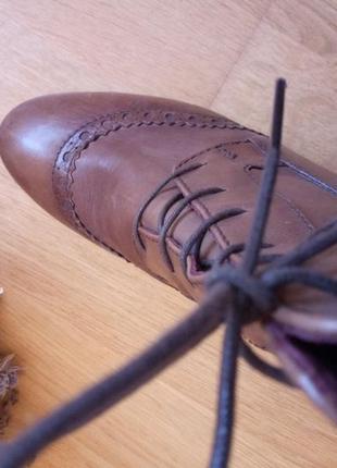 Шкіряні черевички напівчобітки ботинки сапоги  ecco 💣 оригінал)4 фото