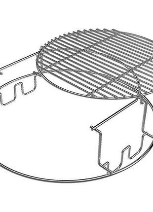 Грати дворівневі для гриля l металеві big green egg 120755 код: 005796