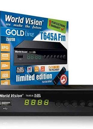 Т2 ресивер t645a fm программируемый пульт тм world vision