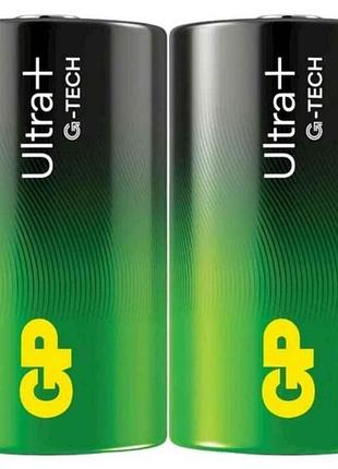 Батарейка лужна lr20/d ultra plus alkaline 1.5v 13aup21-s2 2шт (спайка) тм gp