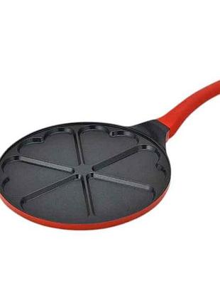 Сковородка для блинов mr-1222-a 26см heart инд.дно тм maestro
