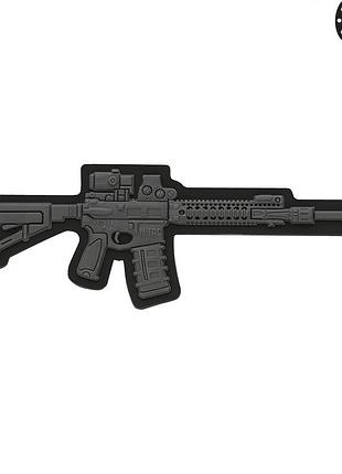 M-tac нашивка ar-15 3d pvc dark grey