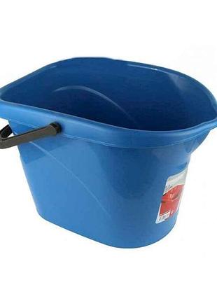 Відро для швабри 13л блакитний моп (29х40х30см) тм elif plastik