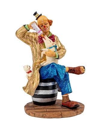 Статуетка "клоун з поросям" (14 см) veronese
