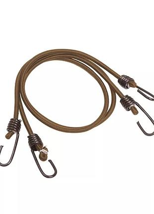 Шнур гумовий із гачками 75 см (пара) coyote, sturm mil-tec®