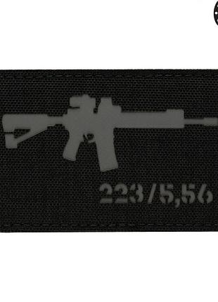 M-tac нашивка ar-15 .223/5,56 laser cut black/grey