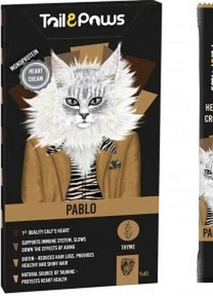 Крем tail paws pablo cat с биотином, таурином, телячьим сердцем и тимьяном 515 г.