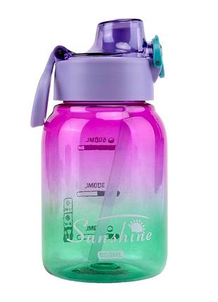 Пляшка для спорту "gradient splash", 650 мл * рандомний вибір дизайну elisey