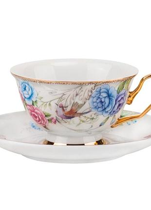 Фарфоровая чашка с блюдцем “royal sip”, 200 мл elisey