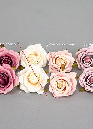 Головка троянди 4 см * рандомний вибір кольору elisey