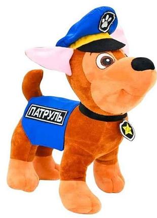 Мяка іграшка щеня шериф 37см коричневий тм для тебе