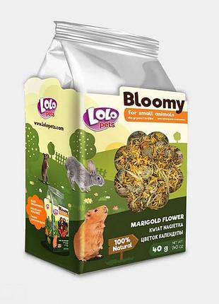 Корм lolopets bloomy квіти календули для гризунів, 40 г
