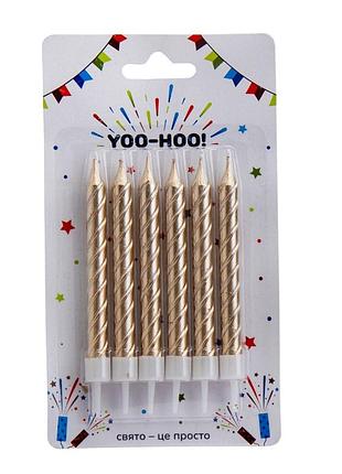 Набор свечей для торта "золотые воспоминания", 9,5 см yoo-hoo!