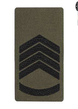 M-tac погон на липучці головний лоток (вишивка) ranger green