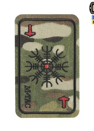 M-tac нашивка карта шлем ужаса (вишивка) multicam