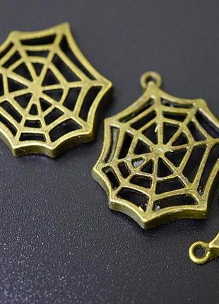 Амулет у кошелек паутина под бронзу 10 штук