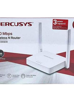 Wi-fi роутер mw301r 300mbps белый тм mercusys