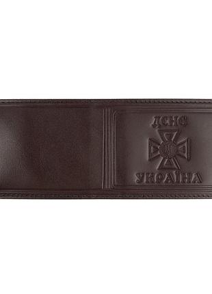 Обложка удостоверения гсчс (книга), коричневый, vik-tailor