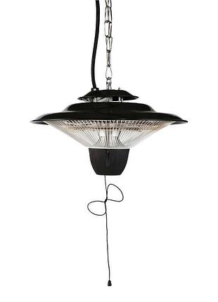 Электрический инфракрасный обогреватель подвесной grilli 1500w, черный 42см код: 009540