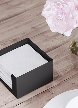 Салфетница металлическая "minimalism" черная