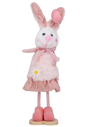 Фигурка "кролица", розовая, 21 см elisey