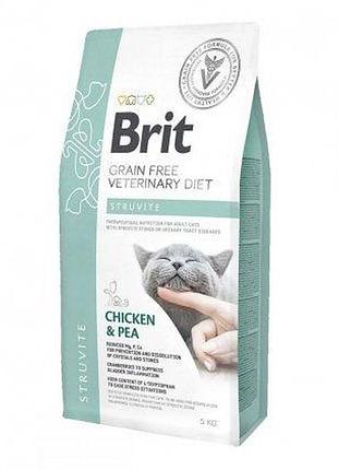 Brit cat struvite vetdiets-сухой корм для кошек при лечении и профилактике мочекаменной болезни 2 кг