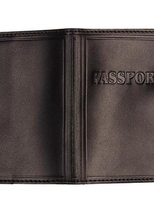 Обложка для загранпаспорта, black, vik-tailor