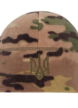 Шапка флісова з тризубом vik-tailor, multicam, l