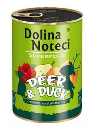 Dolina noteci premium superfood консерви для собак 400г олень і качка 383628303626