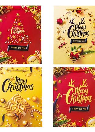Подарунковий пакет "christmas", 30*41,5 см * рандомний вибір дизайну elisey