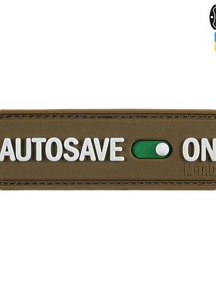 M-tac нашивка autosave pvc coyote