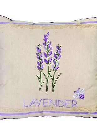 Подушка lavender 33*33*8см бежевий арт.пд-0496 тм tigres