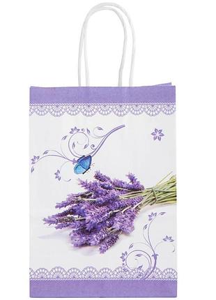 Подарунковий пакет "lavender", 21*15*8 см elisey