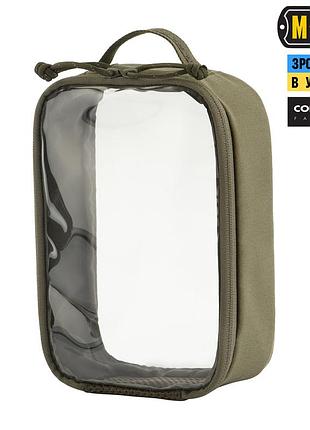 M-tac органайзер утилитарный прозрачный elite small (22х14 см) ranger green