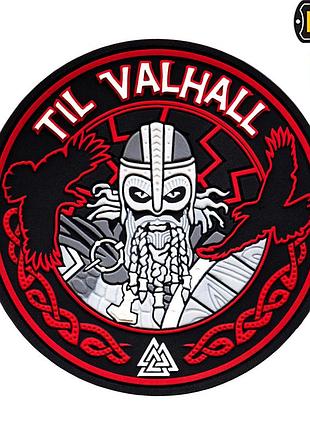 M-tac нашивка til valhall pvc red/black