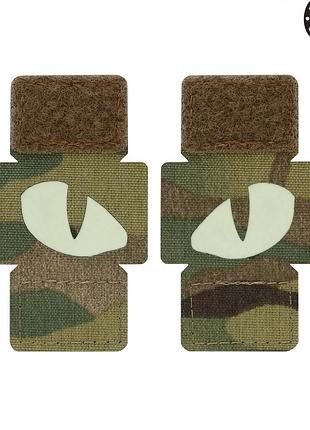 M-tac нашивка tiger eyes laser cut (пара) multicam