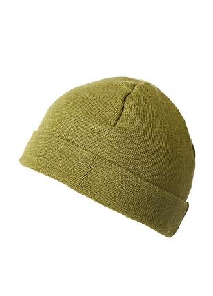 Шапка в'язана на флісі з закотом, olive, vik-tailor