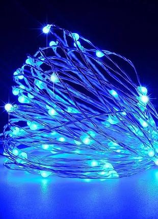 Гірлянда "роса" 100 led, біла, 10 м, від usb elisey